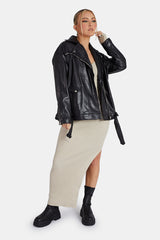 Pu Biker Jacket Black