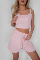 Kaiia Cami Vest Top Soft Pink