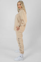MANHATTAN SLOGAN 90S JOGGERS STONE
