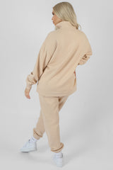 MANHATTAN SLOGAN 90S JOGGERS STONE