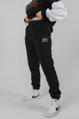 VARSITY SEAM FRONT 90'S JOGGERS BLACK