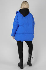 PADDED TRAPEZE PUFFER BLUE