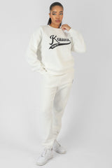 VARSITY EMBROIDERY SWEATSHIRT ECRU