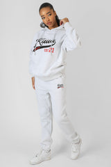 VARSITY SEAM FRONT 90'S JOGGERS OATMEAL MARL