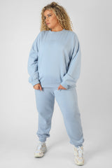 CURVE WASHED KAIIA OVERSIZED SWEATSHIRT IRIS