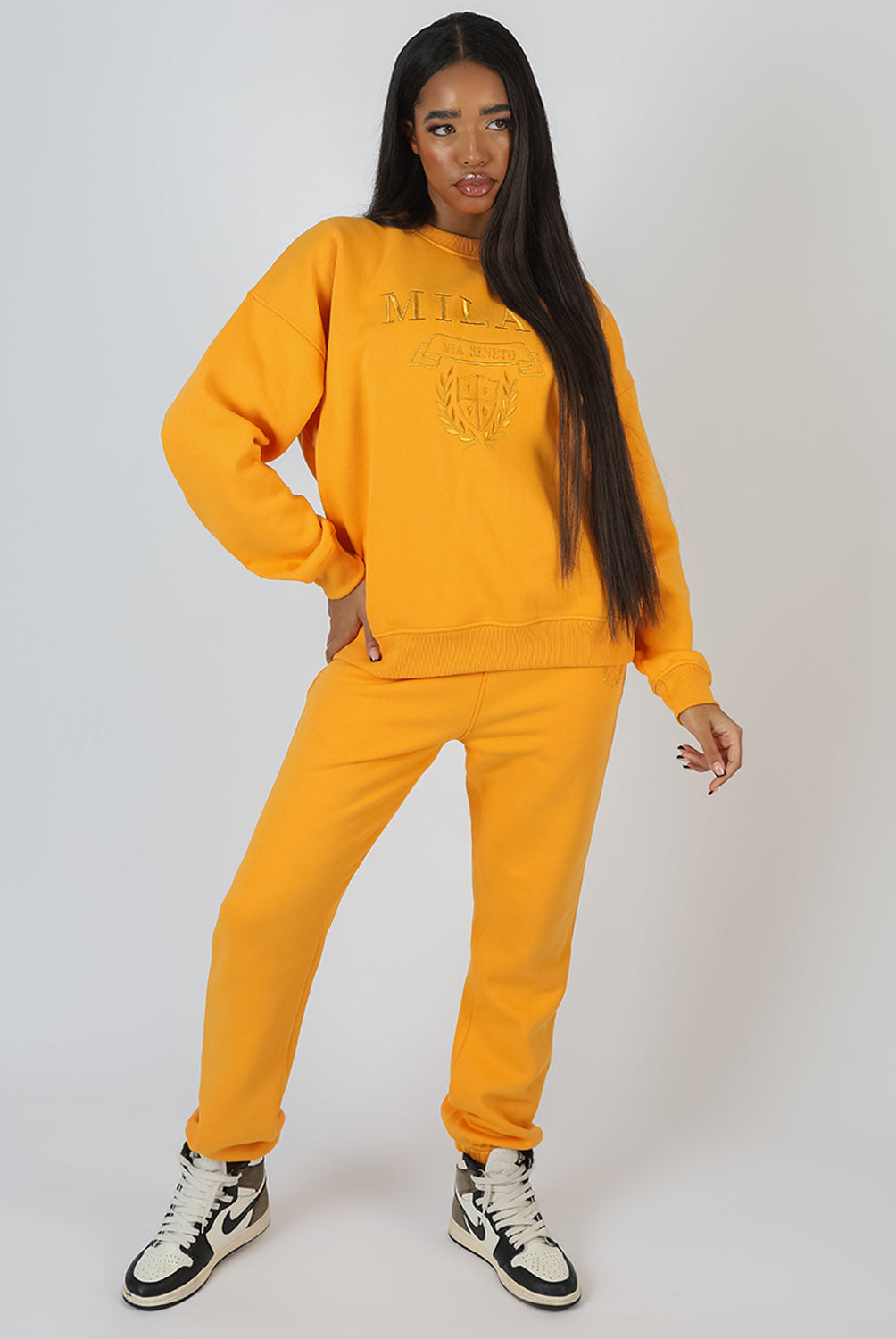 Yellow sweatsuit hotsell