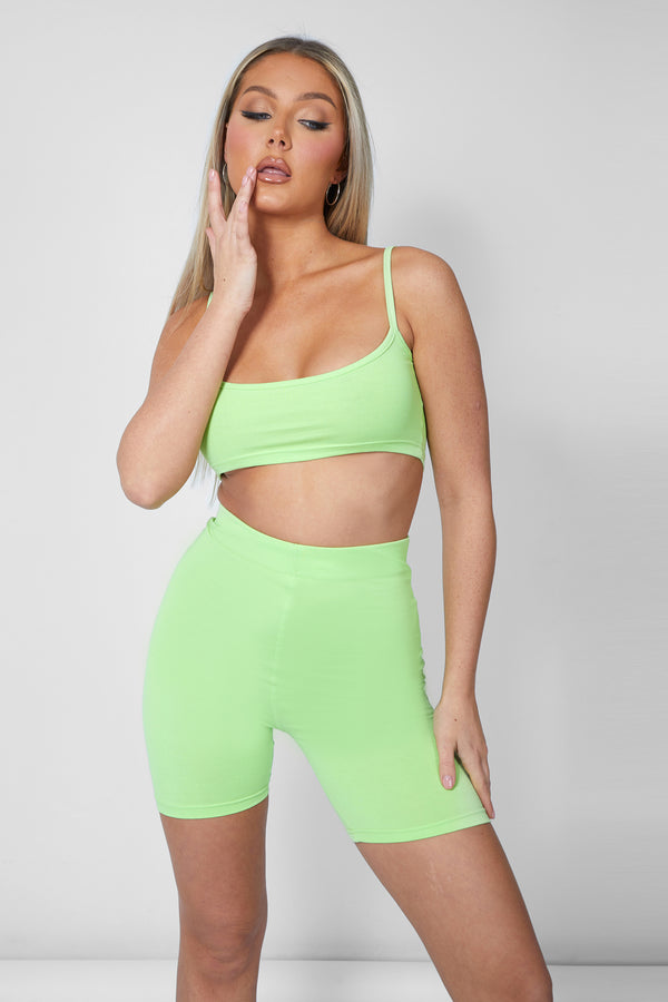 CYCLING SHORT LIME