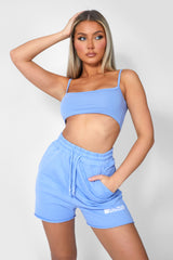 BASIC SCOOP NECK CROP TOP BLUEBELL