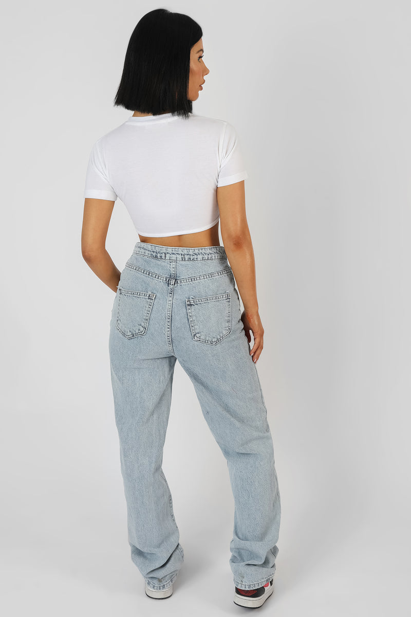 ULTIMATE SHORT SLEEVE UNDERBUST T-SHIRT WHITE