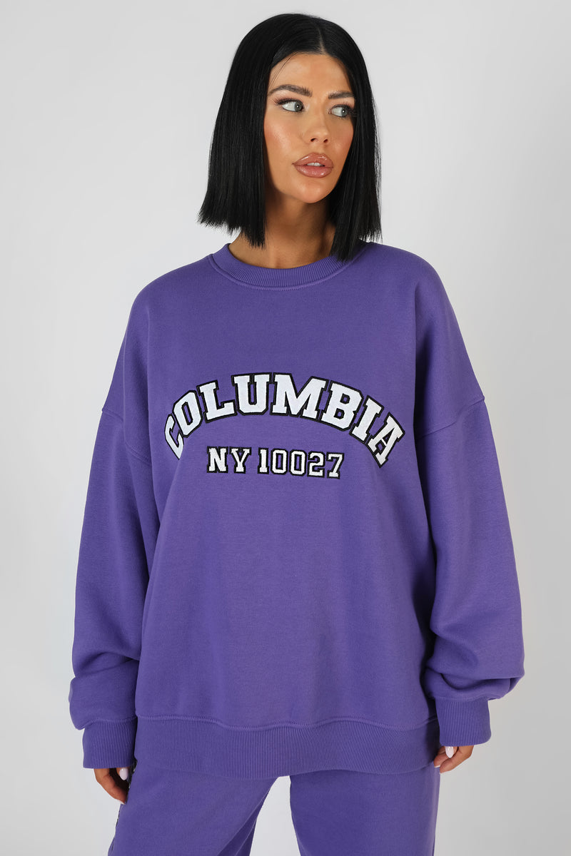 Oversized 2024 slogan sweatshirt