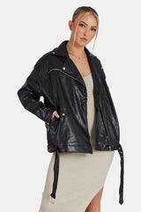 Pu Biker Jacket Black