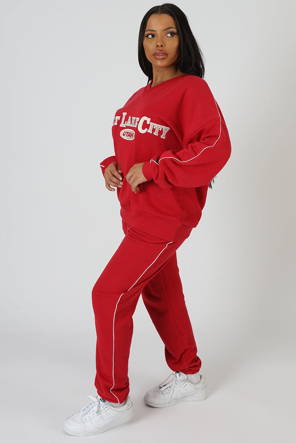 Plt hotsell red joggers