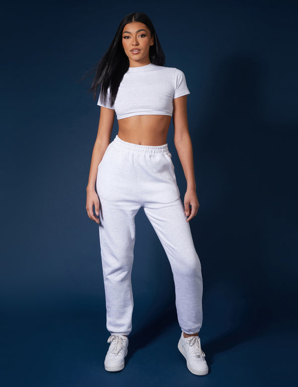 ULTIMATE SHORT SLEEVE UNDERBUST T-SHIRT OATMEAL MARL