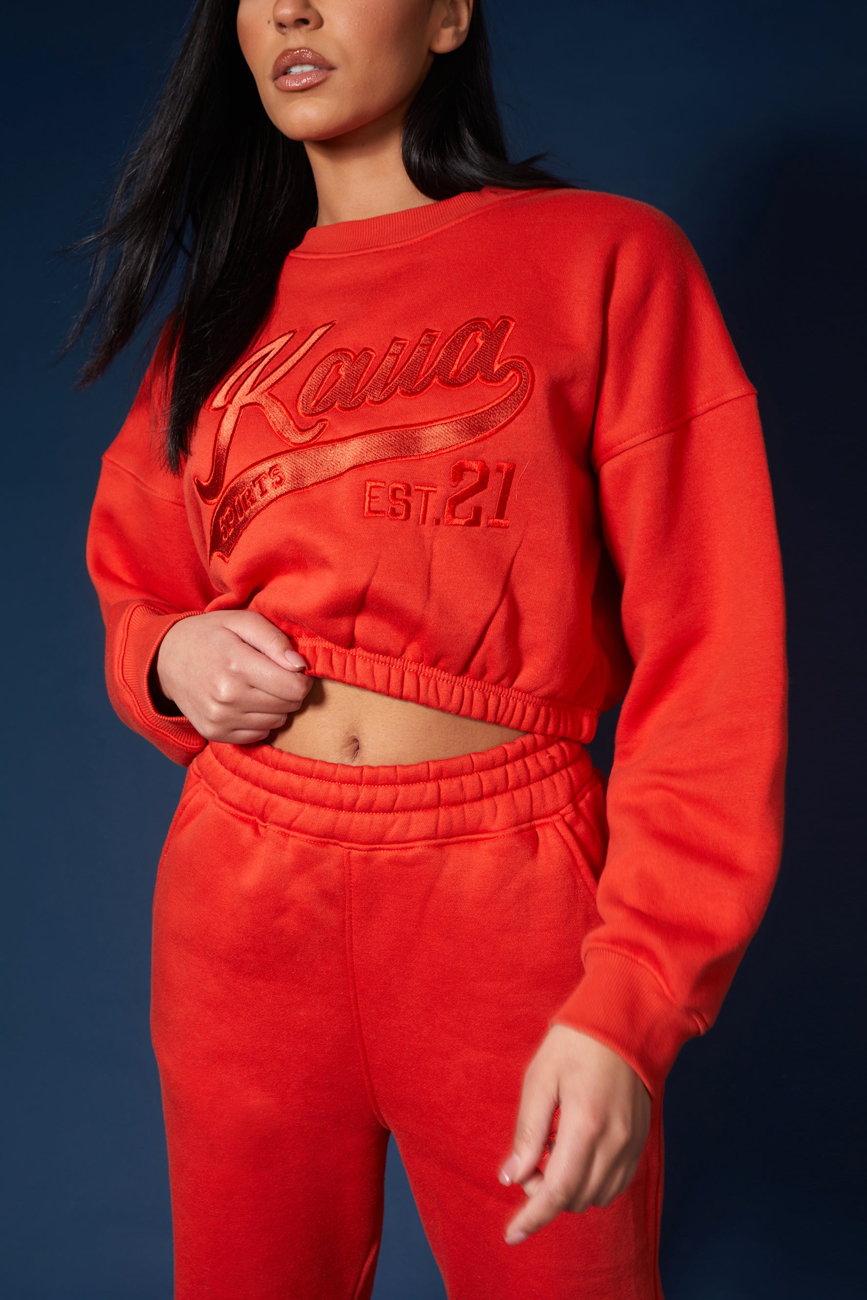 VARSITY TONAL SWEATSHIRT FLAME RED