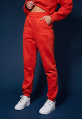 VARSITY TONAL 90'S JOGGERS FLAME RED