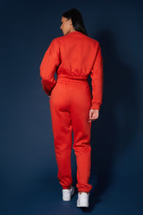 VARSITY TONAL 90'S JOGGERS FLAME RED