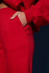 SEAM FRONT 90S JOGGERS RED