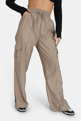 SPLIT HEM CARGO TROUSERS STONE