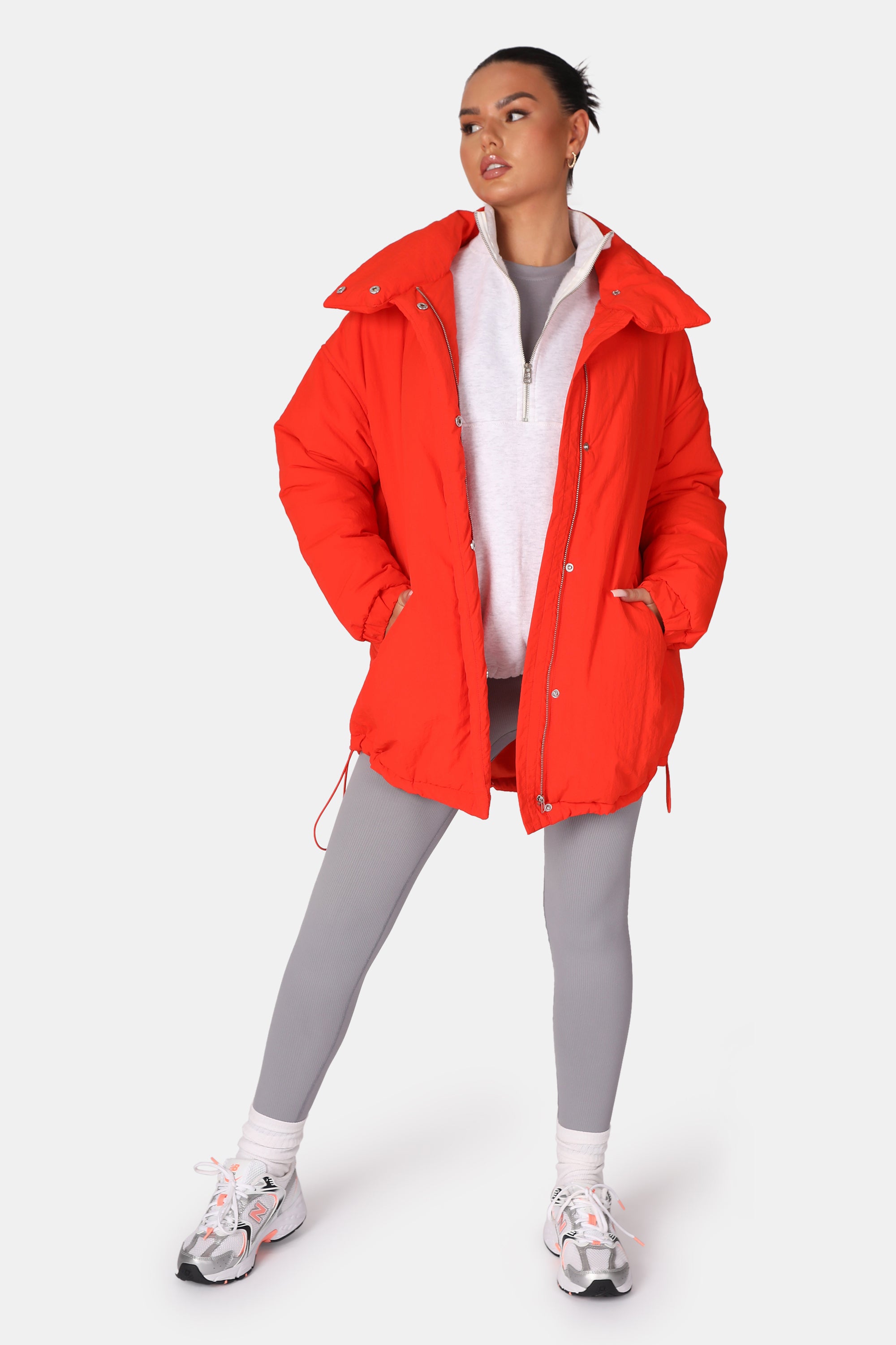 Orange red hotsell puffer jacket