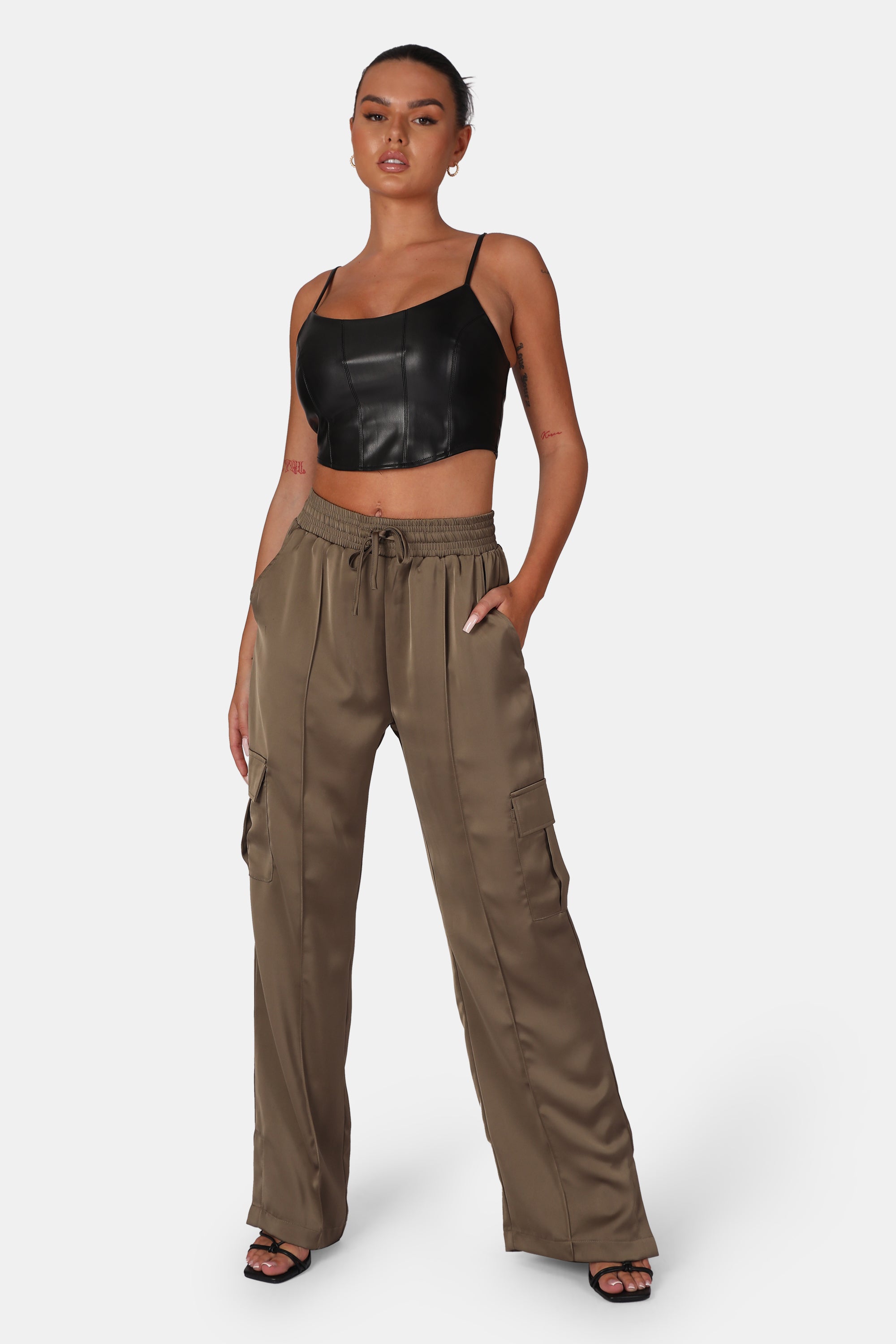 Silk combat trousers sale