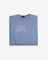 BROOKLYN EMBROIDERED SWEATSHIRT BLUEBELL