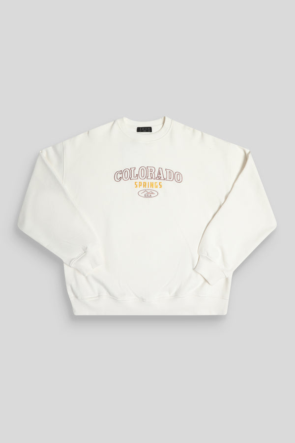 COLORADO SPRINGS OVERSIZED SWEATSHIRT ECRU