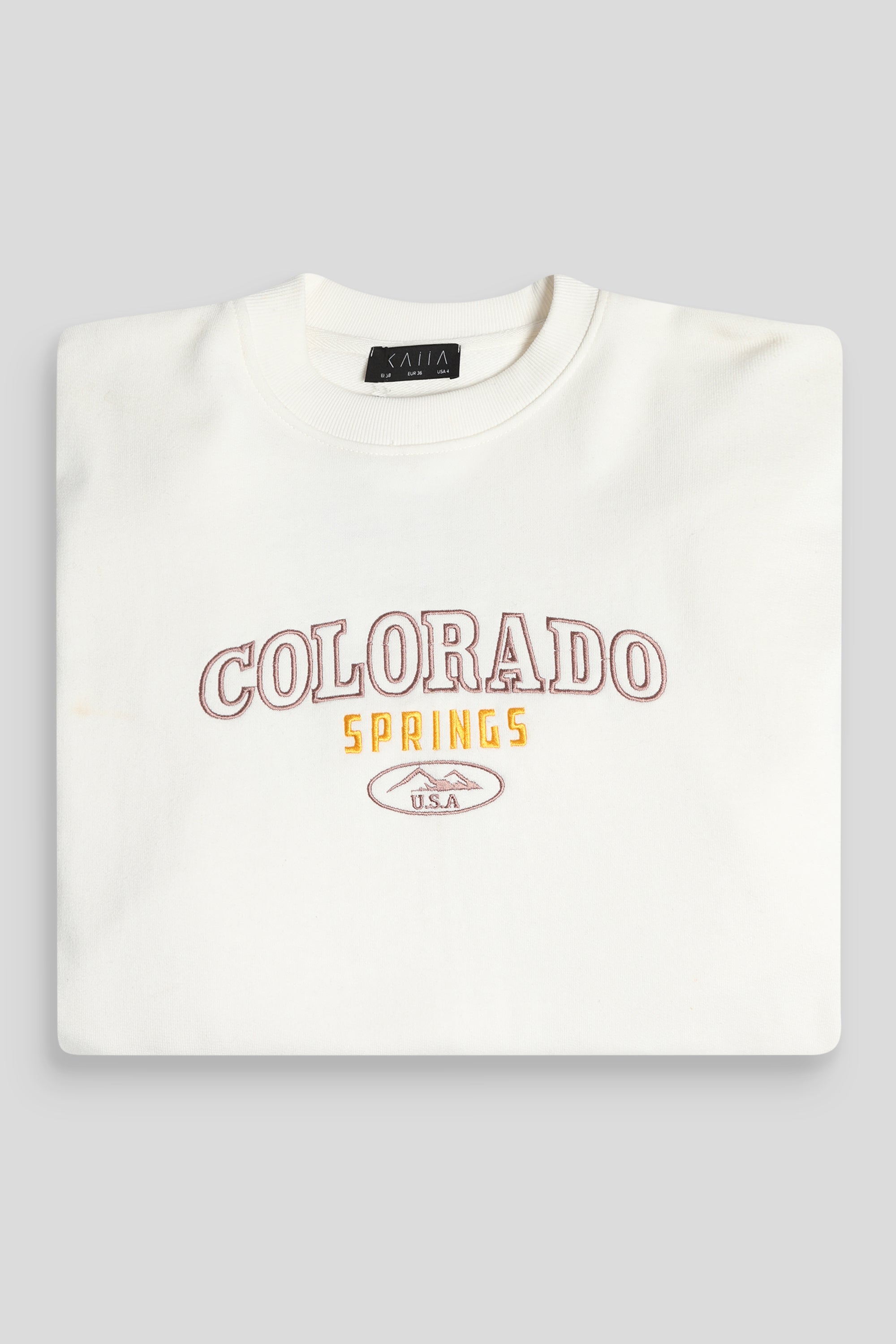 COLORADO SPRINGS OVERSIZED SWEATSHIRT ECRU