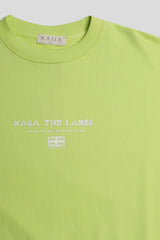 GRAPHIC OVERSIZED SWEATSHIRT LIME