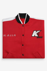 MOTOCROSS VARSITY BOMBER JACKET RED