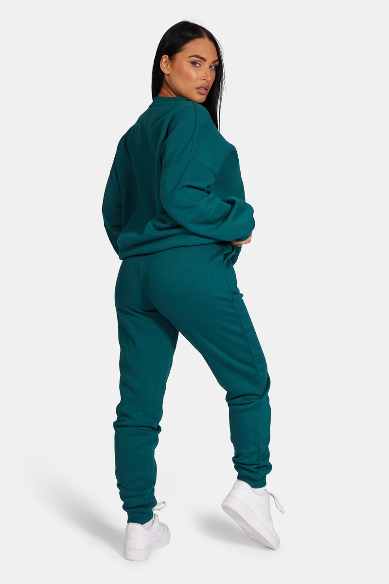 MONACO EMBROIDERED SWEATSHIRT FOREST GREEN