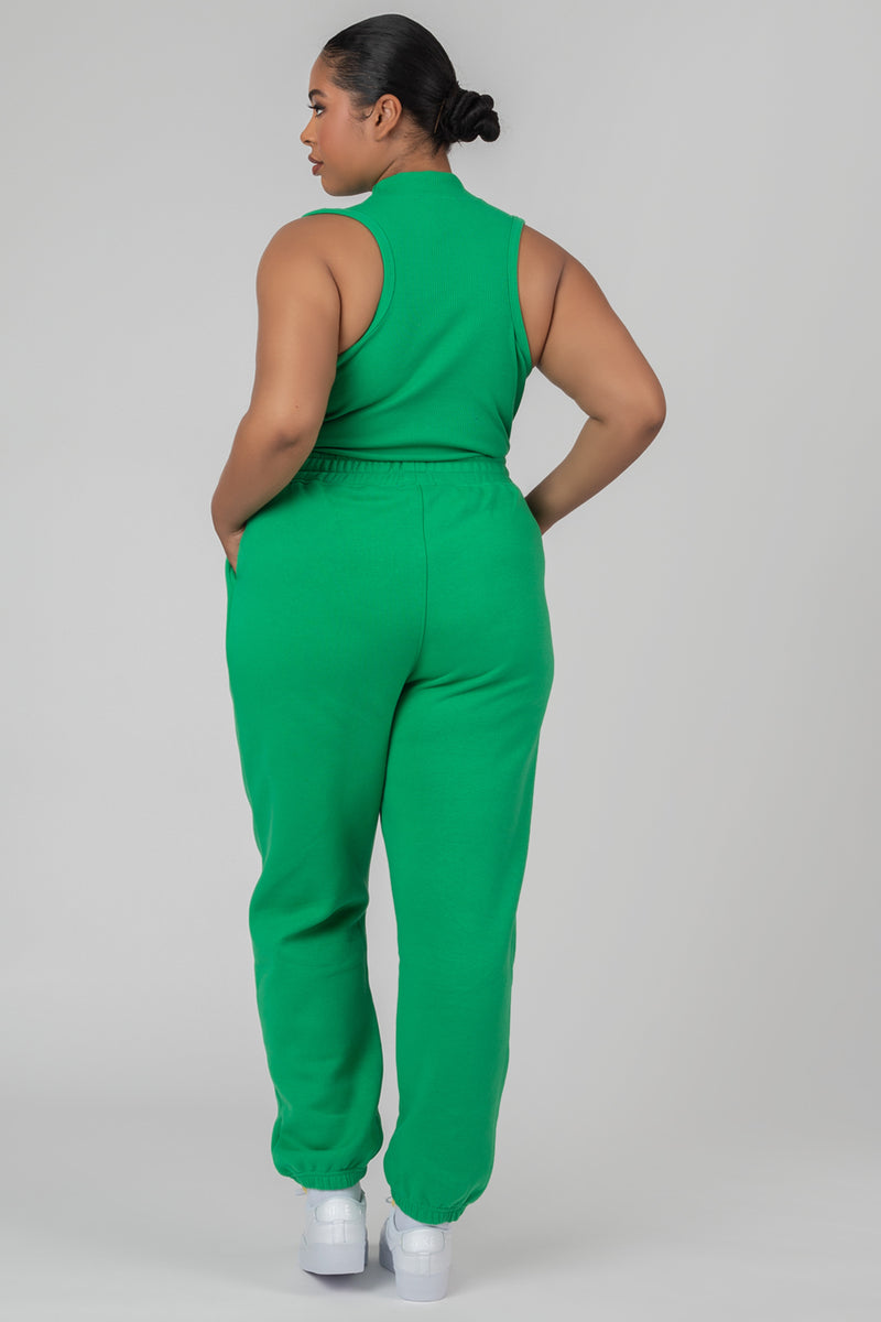 CURVE 90S OVERSIZED JOGGERS GREEN