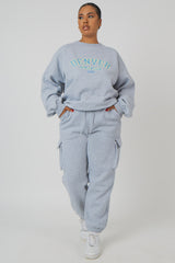 CURVE CARGO JOGGERS GREY MARL