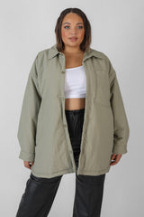 CURVE PADDED OVERSIZED SHACKET ELM