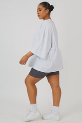CURVE RIB CYCLING SHORTS GREY