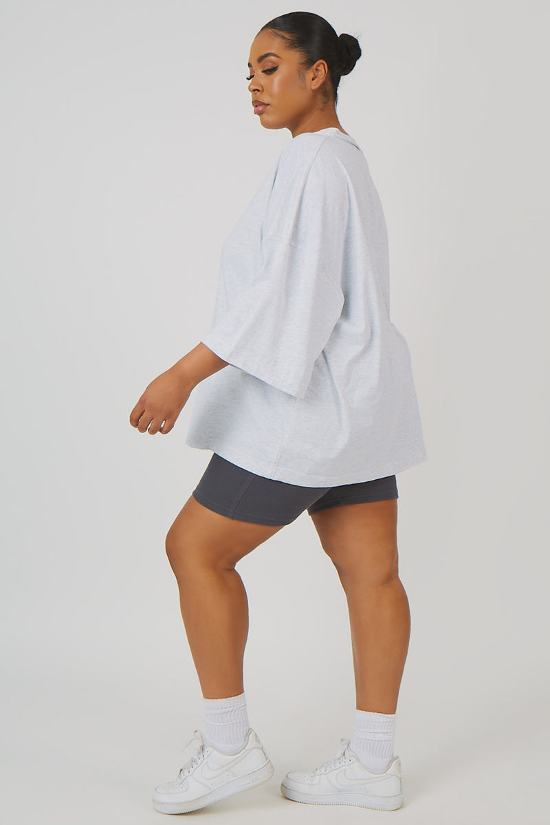 CURVE RIB CYCLING SHORTS GREY