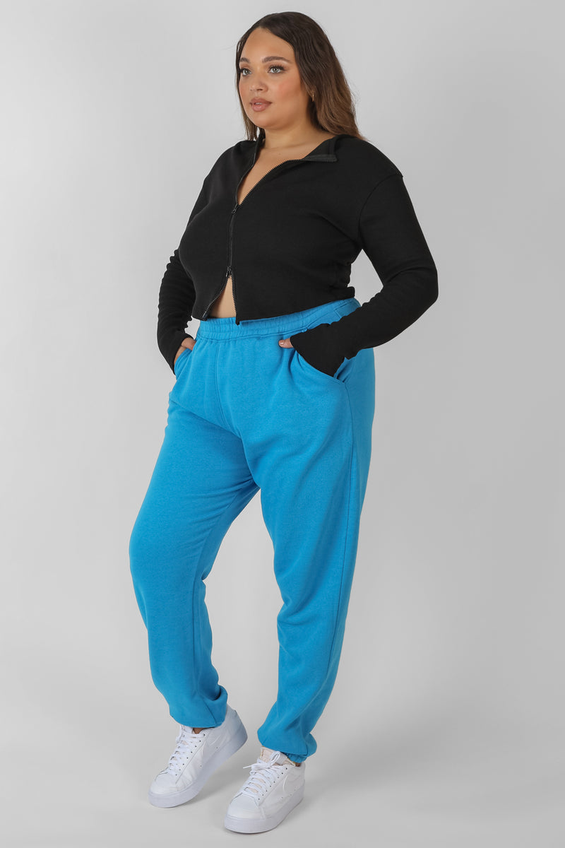CURVE DOUBLE ENDED ZIP RIB TOP BLACK