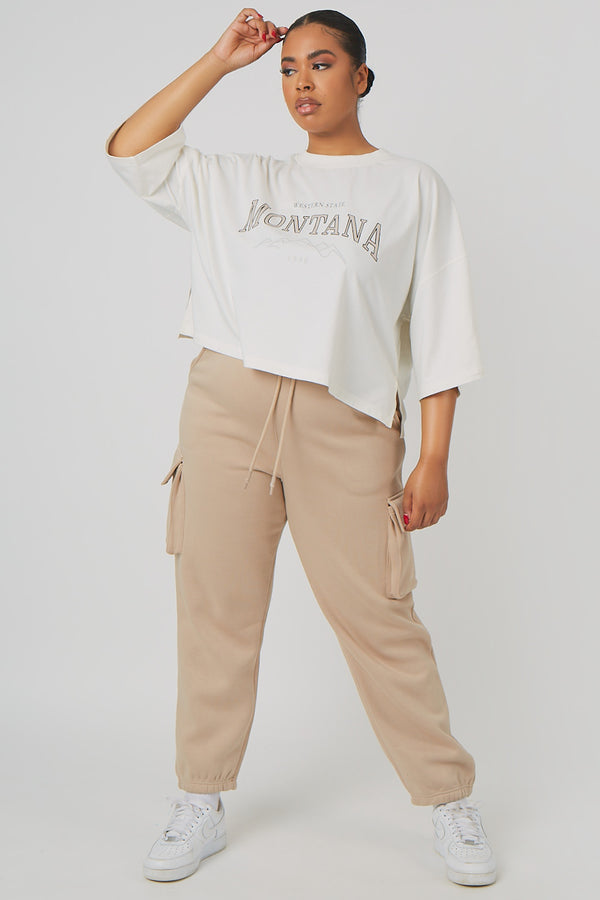 CURVE VINTAGE BOXY CROPPED T-SHIRT ECRU