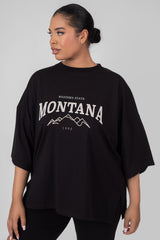 CURVE VINTAGE BOXY T-SHIRT BLACK