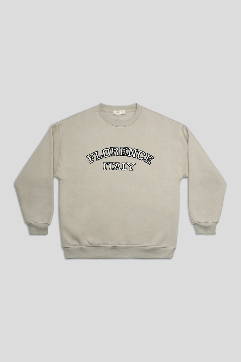 FLORENCE OVERSIZED SWEATSHIRT STONE