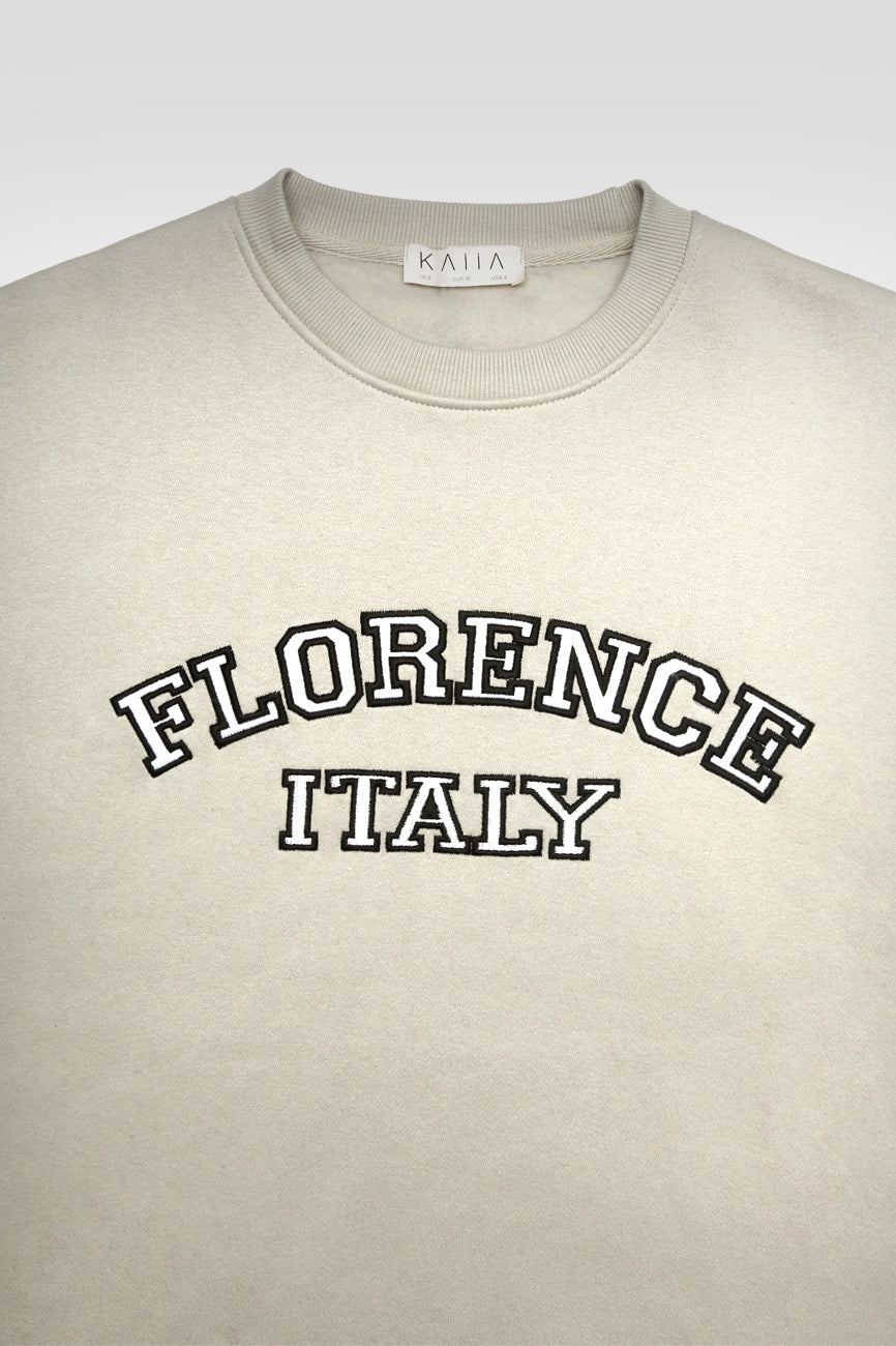 FLORENCE OVERSIZED SWEATSHIRT STONE