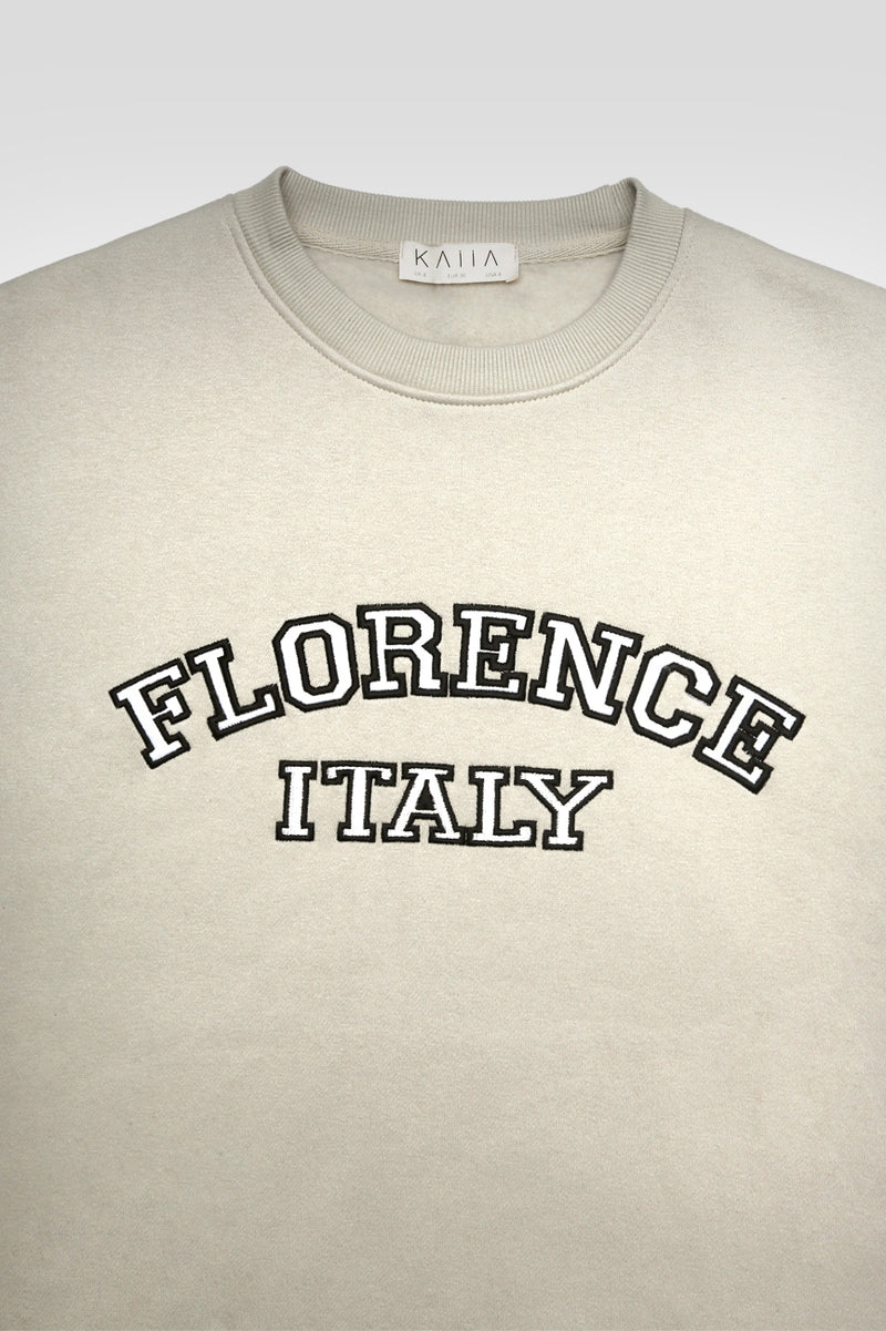 FLORENCE OVERSIZED SWEATSHIRT STONE