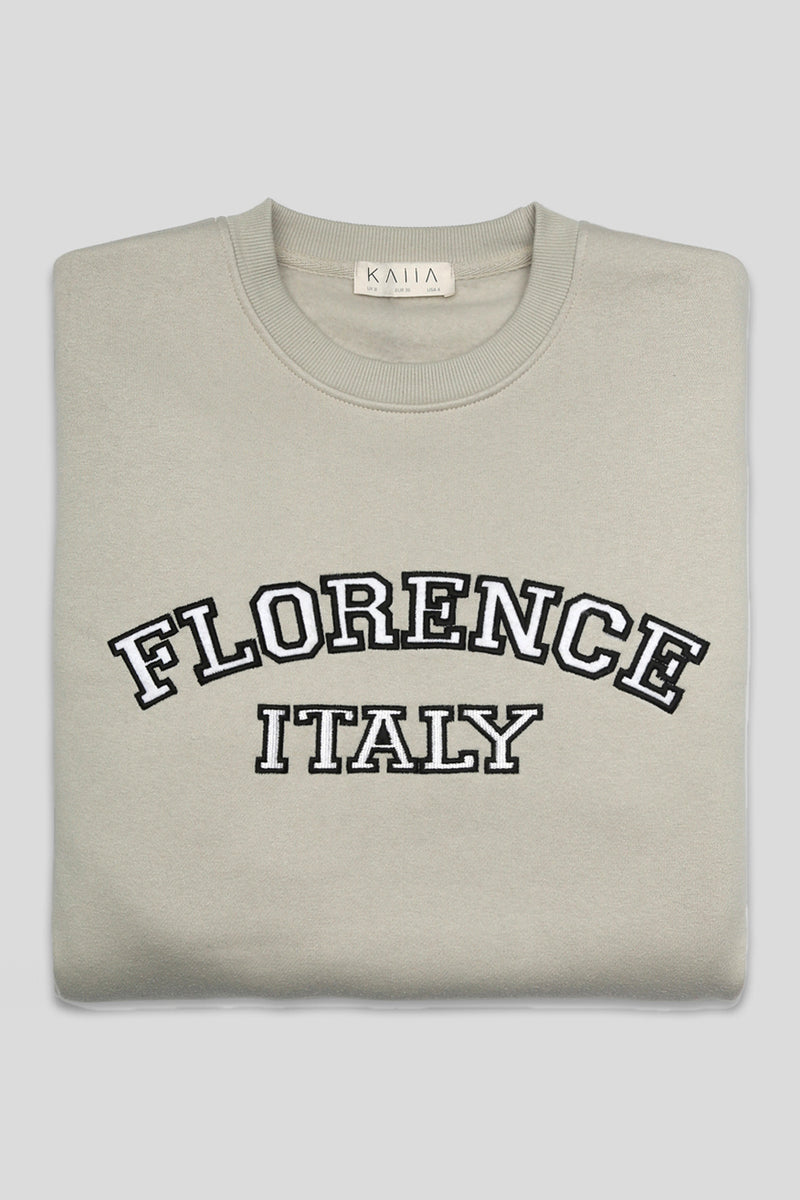 FLORENCE OVERSIZED SWEATSHIRT STONE