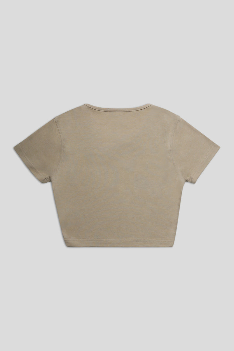 FITTED T-SHIRT STONE