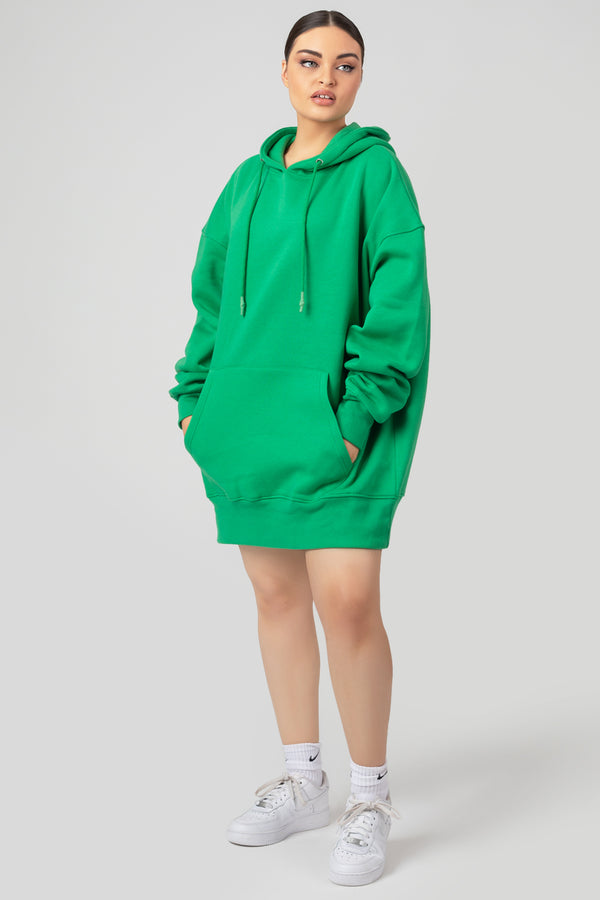 OVERSIZED SWEAT HOODIE GREEN