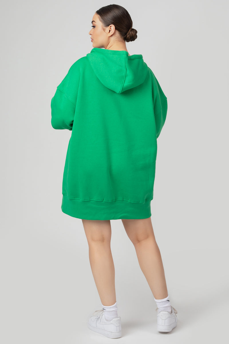 OVERSIZED SWEAT HOODIE GREEN