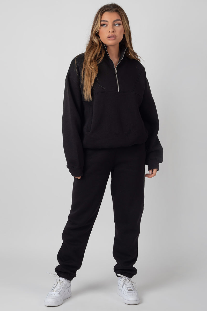 90S OVERSIZED JOGGERS BLACK | Kaiia