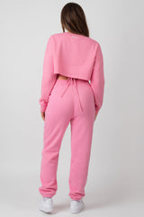 OVERSIZED FIT STRAPPY 90S JOGGERS PINK