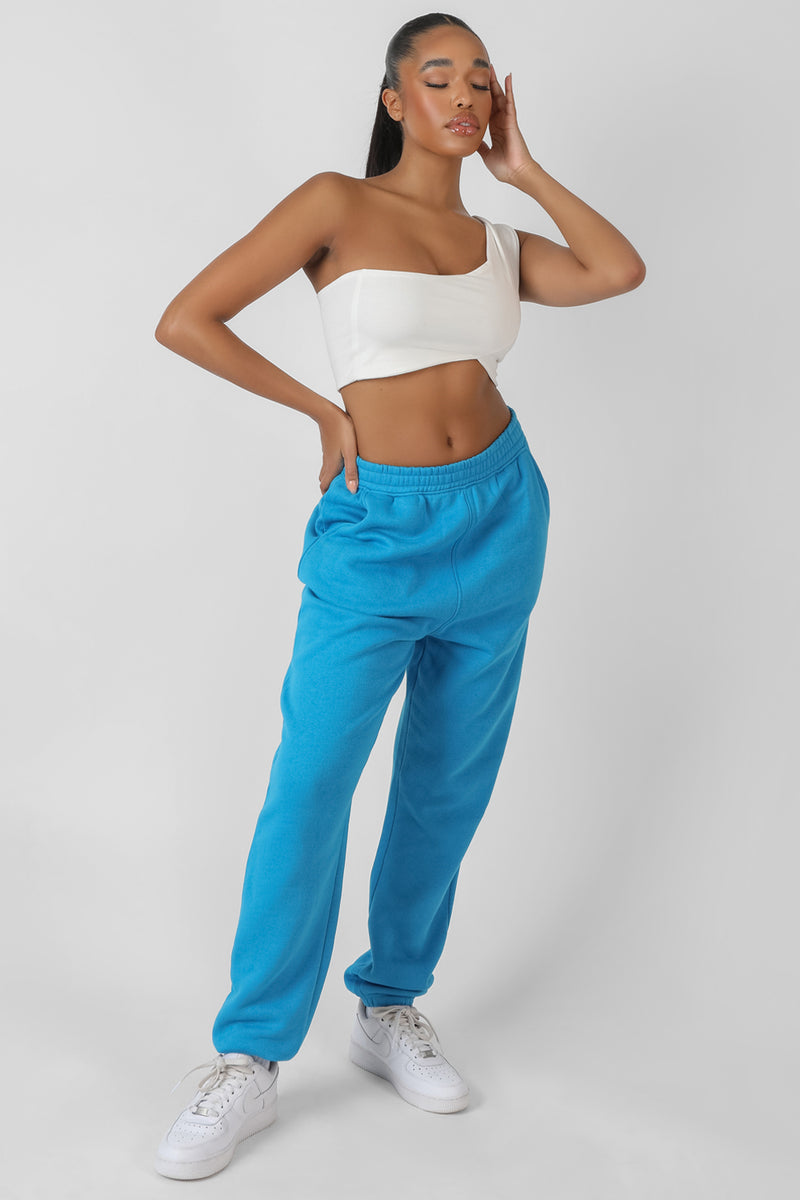 90'S OVERSIZED JOGGERS AI BLUE