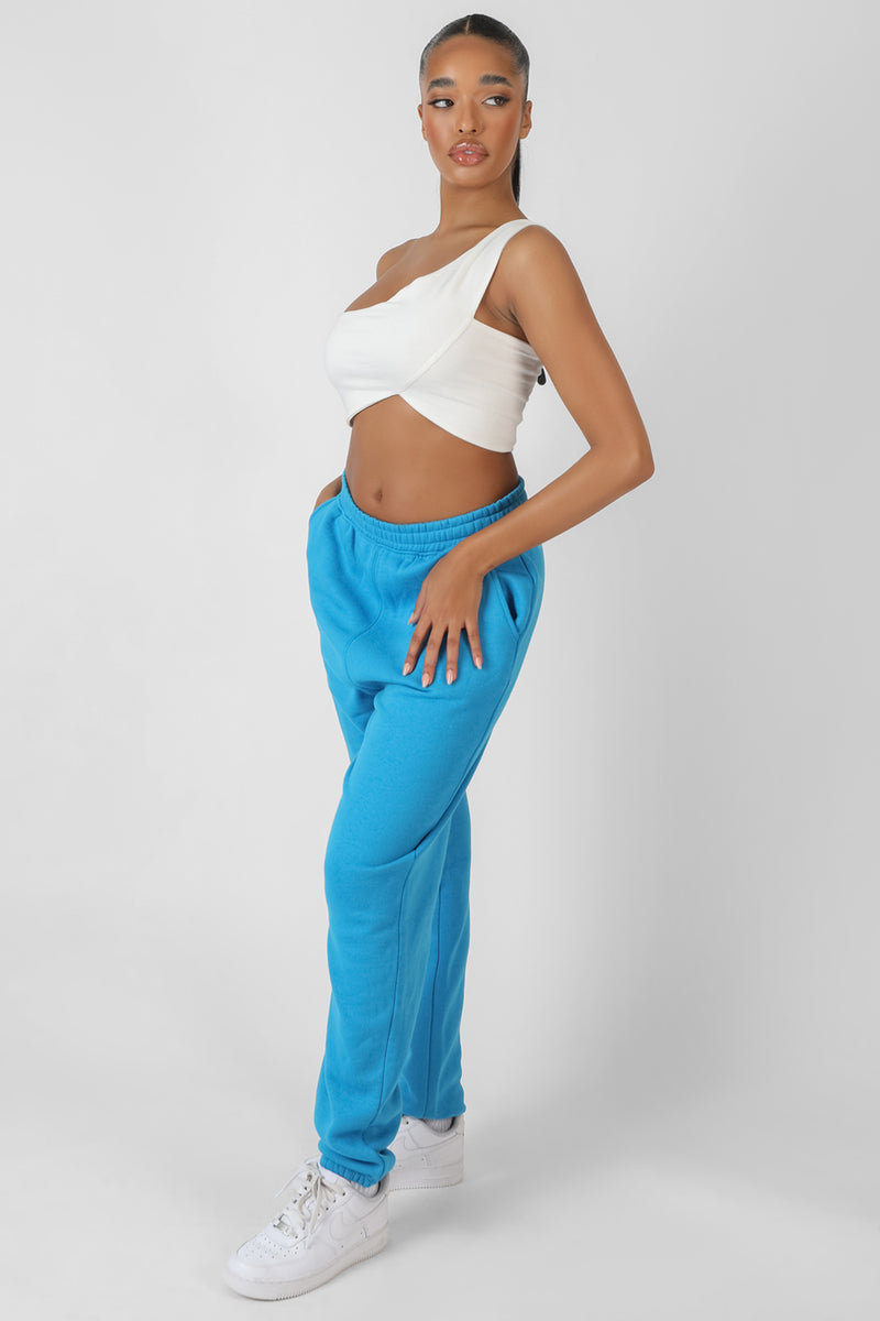 90'S OVERSIZED JOGGERS AI BLUE