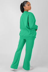 TONAL KAIIA EMBROIDERED JOGGERS GREEN